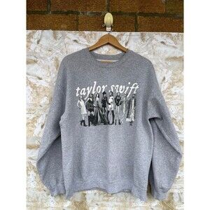 Taylor Swift Eras Crewneck Grayscale size large